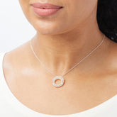 Herkimer Mines Sterling Silver BPL Natural Round-shape Necklace